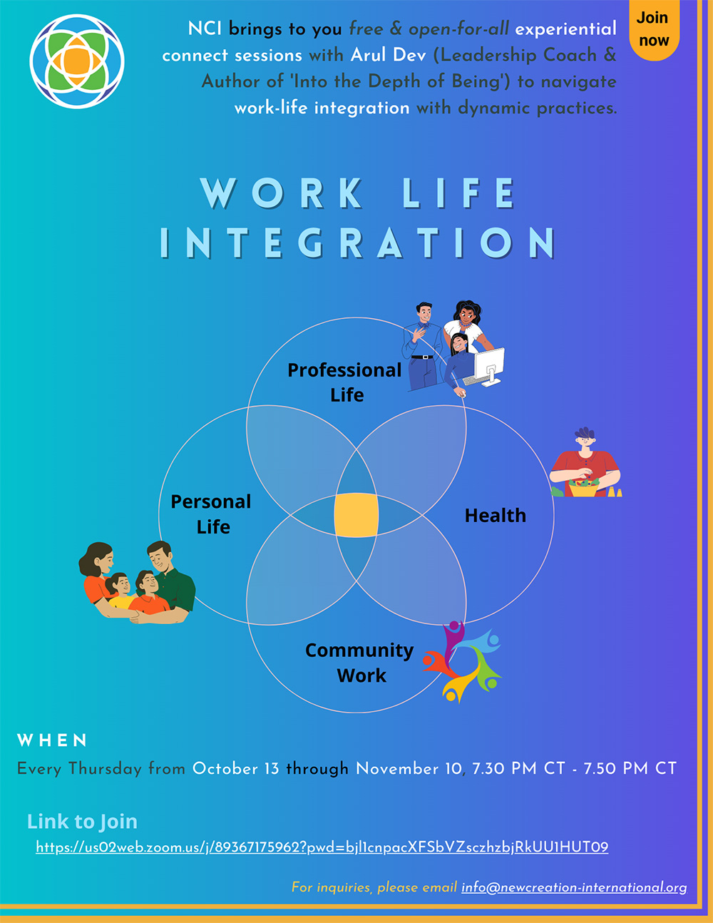 Work Life Integration flyer